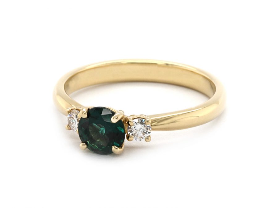Parti Sapphire and Diamond Ring - "Leveque"
