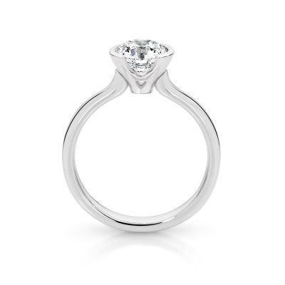 Platinum Total 1.20ct Round Brilliant Solitaire 4 Claw LAB Grown