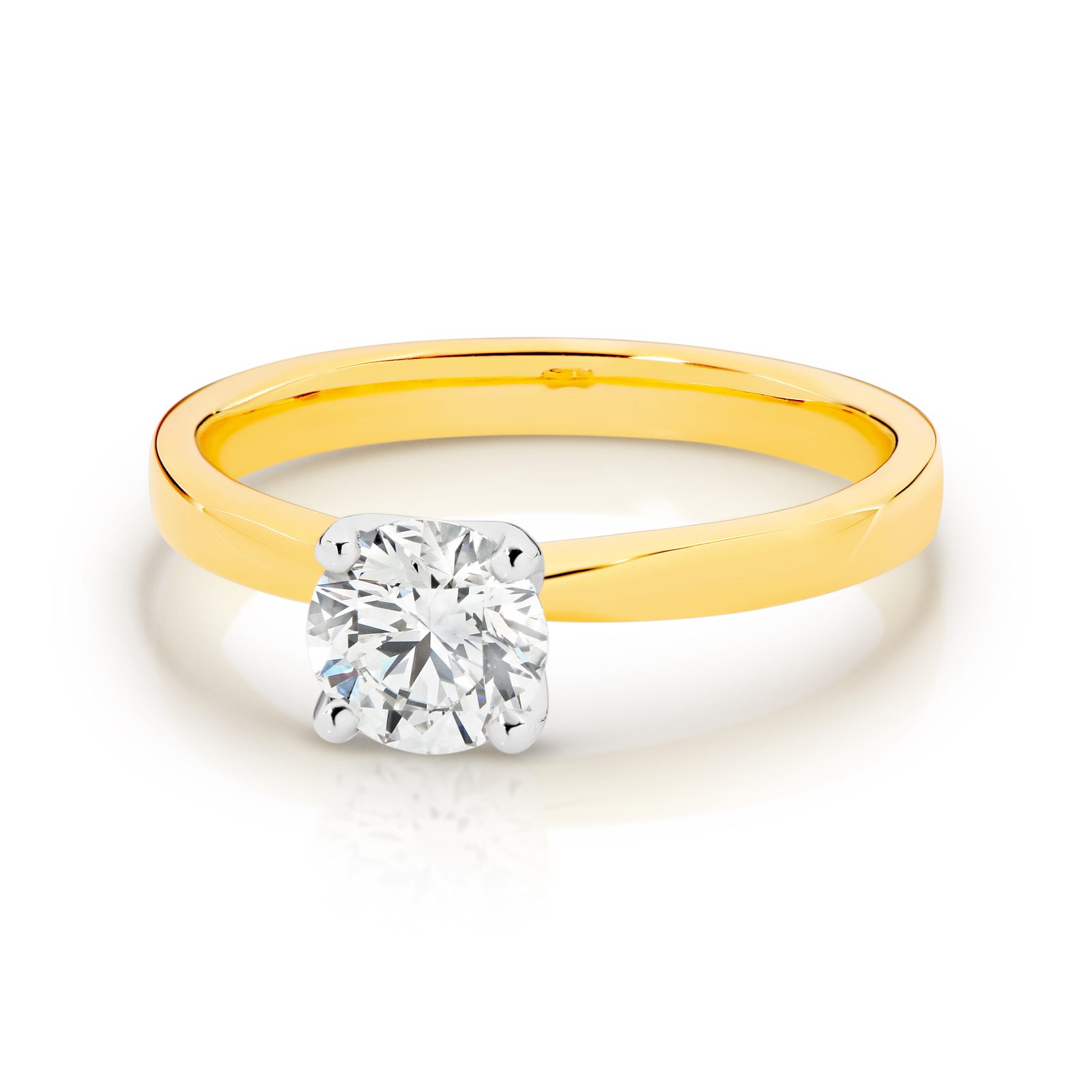Four claw solitaire ring
